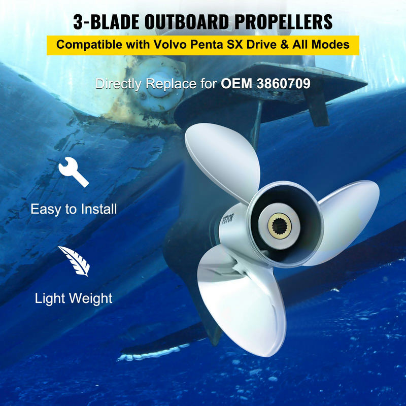 Laivas propellers 3 lāpstiņu 14.5" x 21" OEM 3860709