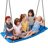 Platformas koka šūpoles YXS-BQ01 149 cm, zilas