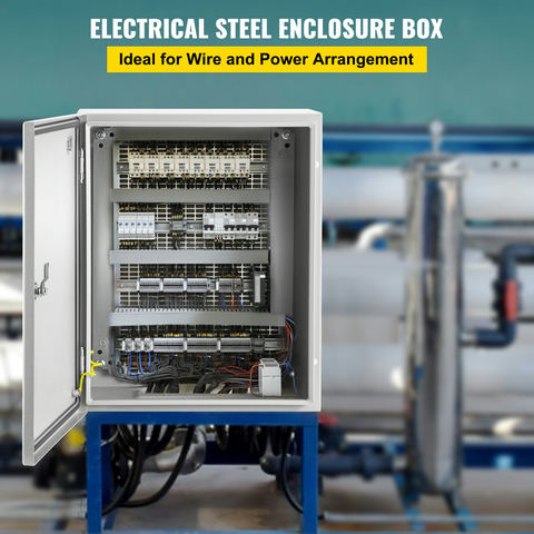 NEMA tērauda elektroapvalks 50 x 40 x 25 cm, IP66, ar montāžas plāksni