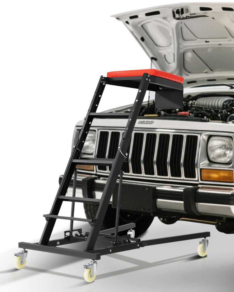 Augstais automobiļu remonttrolis ar 42,5"–64,8" regulējamu augstumu, 400 lbs