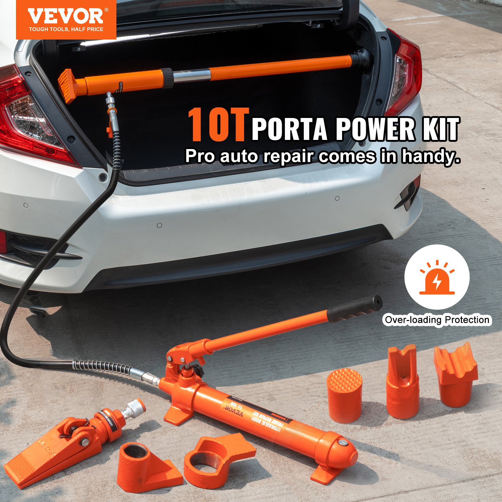 VEVOR 10 tonnu porta power hidrauliskais