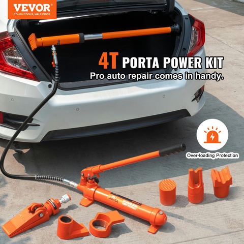 VEVOR 4 tonnu Porta Power hidrauliskais komplekts ar 1,2 m eļļas šļūteni