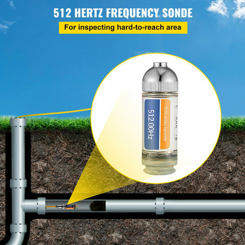 Cauruļvadu lokators 512HZ Sonde ar 8/5" un 1/4-20" savienotājiem, VV-S-512