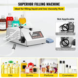VEVOR GFK-160 šķidruma pildīšanas iekārta 5–3500 ml ar LCD displeju