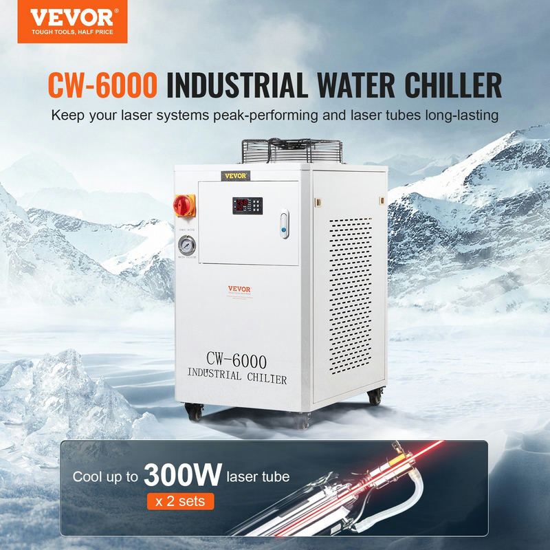 Rūpnieciskais ūdens dzesētājs CW6000, 1500W, 15 L, 65 L/min