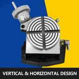VEVOR rotējošais galds 4 collas/100 mm, horizontāls un vertikāls, MT-2