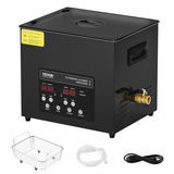 VEVOR 10L ultraskaņas tīrītājs, 240W digitāla tīrīšanas mašīna ar sildītāju un taimeri