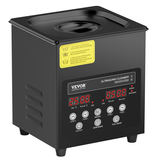 VEVOR 2 L ultraskaņas tīrītājs, 60 W digitāla tīrīšanas iekārta ar sildīšanu un taimeri