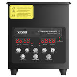 VEVOR 2 L ultraskaņas tīrītājs, 60 W digitāla tīrīšanas iekārta ar sildīšanu un taimeri
