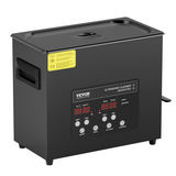 VEVOR 6 L ultraskaņas tīrītājs, 180 W digitāla tīrīšanas iekārta ar sildītāju un taimeri, modelis KZ-F6