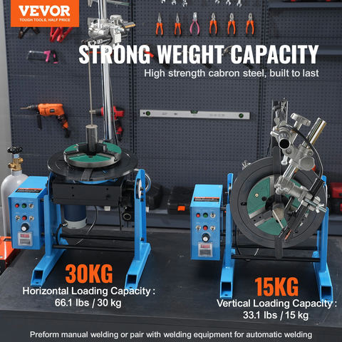 Rotējošs metināšanas pozicionieris 30 kg, 0–90°