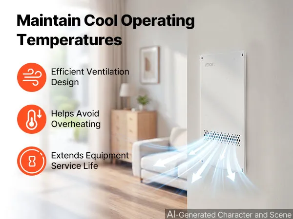 Strukturētās vides kaste ar ventilētu priekšējo paneli un iebūvētu montāžu sienā