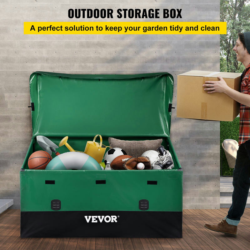 VEVOR āra uzglabāšanas kaste, 230 gal, PE brezents, modelis VV-OSB-230