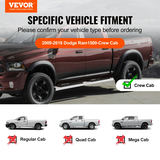 VEVOR 6" sānu kāpšļi Dodge Ram Crew Cab, nerūsējošais tērauds, 2 gab