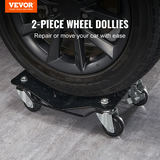 VEVOR auto pārvietošanas ratiņi riteņiem, 2 gab., 1360,8 kg