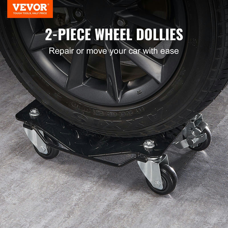 VEVOR auto pārvietošanas ratiņi riteņiem, 2 gab., 1360,8 kg