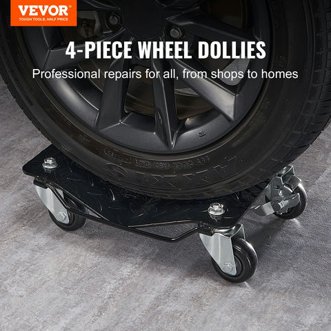 VEVOR auto riteņu ratiņi, 4 gab., smagkravu, XJC-080-4