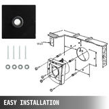 Rūpnieciskais ventilācijas nosūces ventilators 300MM/12 collu, YNF-300-2T