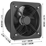 Rūpnieciskais ventilācijas nosūces ventilators 300MM/12 collu, YNF-300-2T