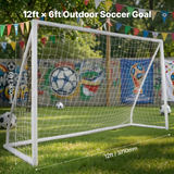 Futbola vārti, 12x6 ft, ar pārnēsāšanas somu, 1 gab