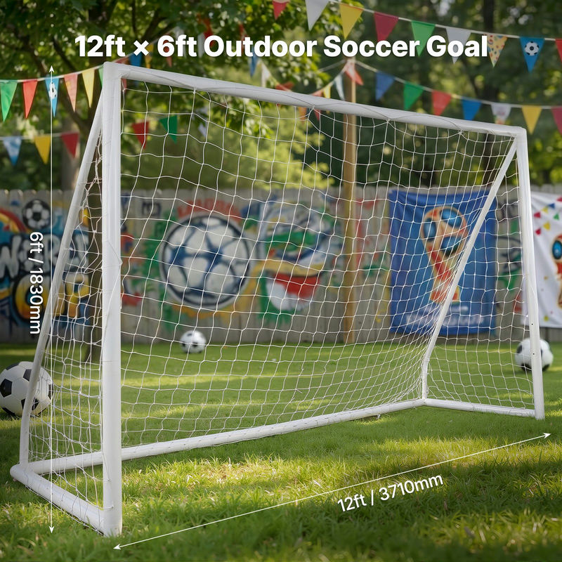 Futbola vārti, 12x6 ft, ar pārnēsāšanas somu, 1 gab