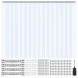 VEVOR caurspīdīgs PVC lentu aizkars, 2.4 x 2.4 m, 16 gab., 2 mm – produkta galerijas skats, 12. pozīcija