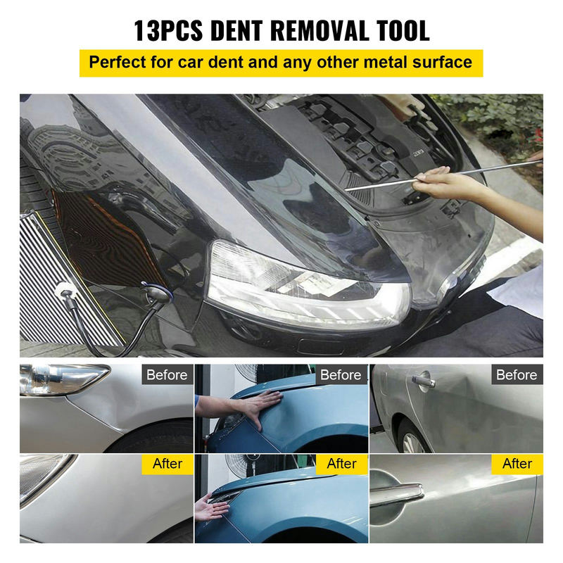 Bukšu labošanas komplekts, 13 daļas, Paintless Dent Repair Tool, modelis VV-PR-R13