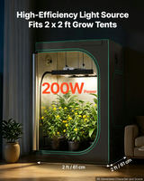 VEVOR LED augu audzēšanas lampa, 200 W, regulējama