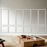 Sienas dekora paneļu komplekts JX60#-L3842, 6 komplekti, balts, 61 x 137 cm un 61 x 61 cm