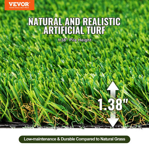 Mākslīgais zāliens 1,8 x 3 m, 35 mm, tumši zaļš un gaiši zaļš