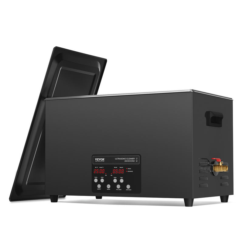 VEVOR 30L ultraskaņas tīrītājs, 600W, 40kHz, ar taimeri un sildītāju