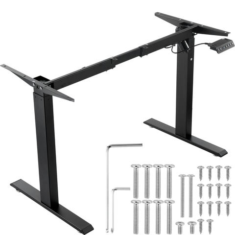 VEVOR elektriska stāvgalda rāmis, regulējams 70–117 cm un 95–158 cm, melns, bez galda virsmas