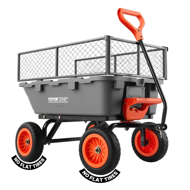 Dārza izgāžamie ratiņi TC4270C, 362 kg, ar uzglabāšanas apmali