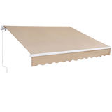 Manuāla izvelkama nojume 12 x 10 ft, RA350300, ūdensizturīgs poliesters, ar kloķi