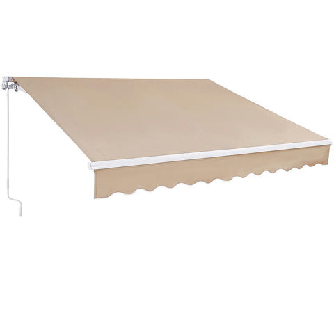Manuāla izvelkama nojume 12 x 10 ft, RA350300, ūdensizturīgs poliesters, ar kloķi