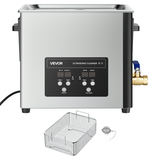 Ultraskaņas tīrītājs 10L ar grozu un digitālu displeju, 180W, 40kHz
