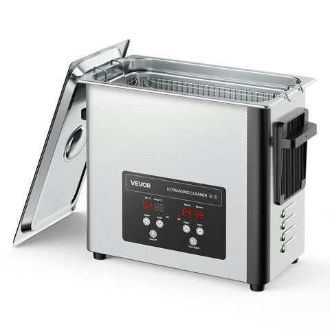 Ultraskaņas tīrītājs 6L ar grozu un digitālo displeju, 120W, 40kHz