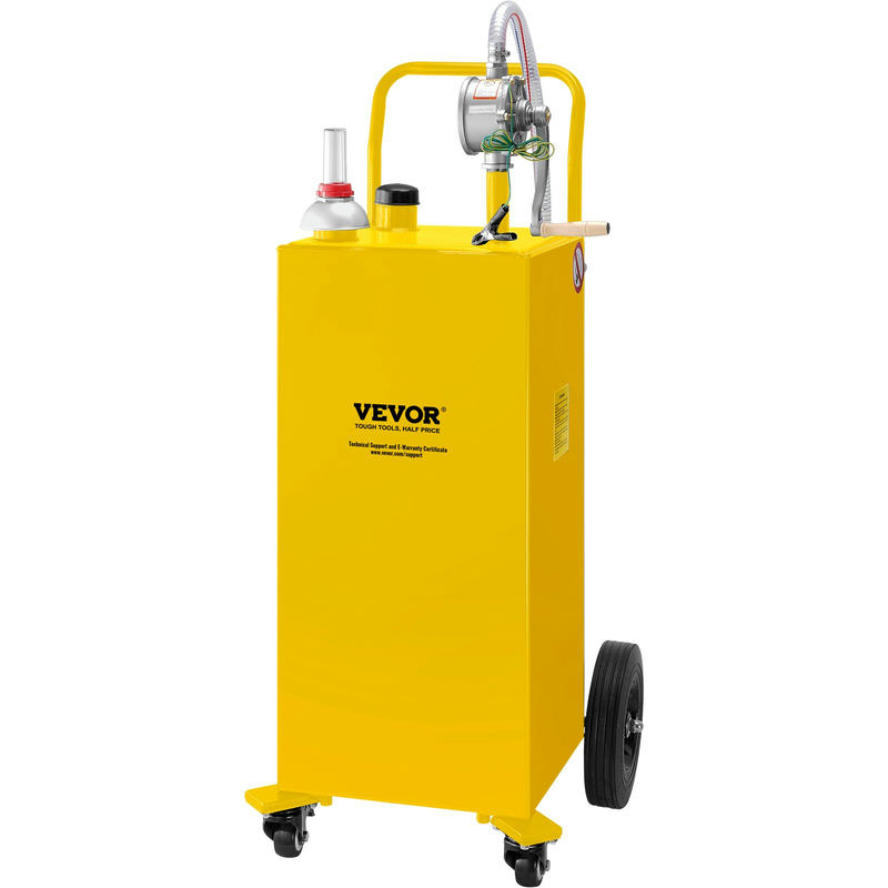 Degvielas tvertne uz riteņiem 35 Gallon ar manuālu divvirzienu rotācijas sūkni, modelis SYJYCHSGJL435BMV0V0