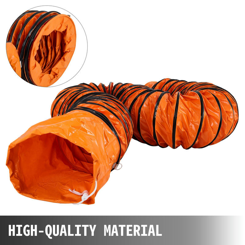 VEVOR 25 FT elastīgais PVC ventilācijas kanāls, 12 collas