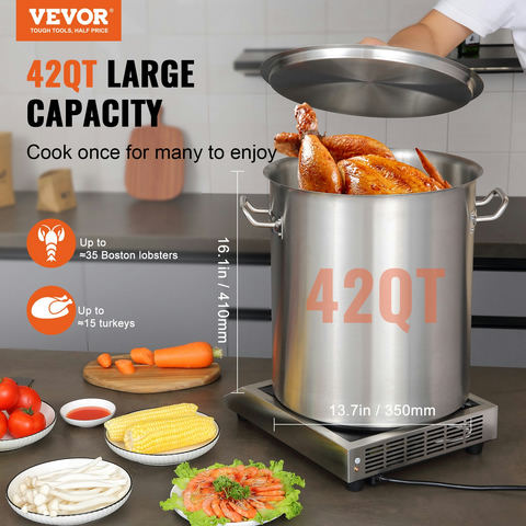 Nerūsējošā tērauda katls 39,7 L, 18/8, SP354003D