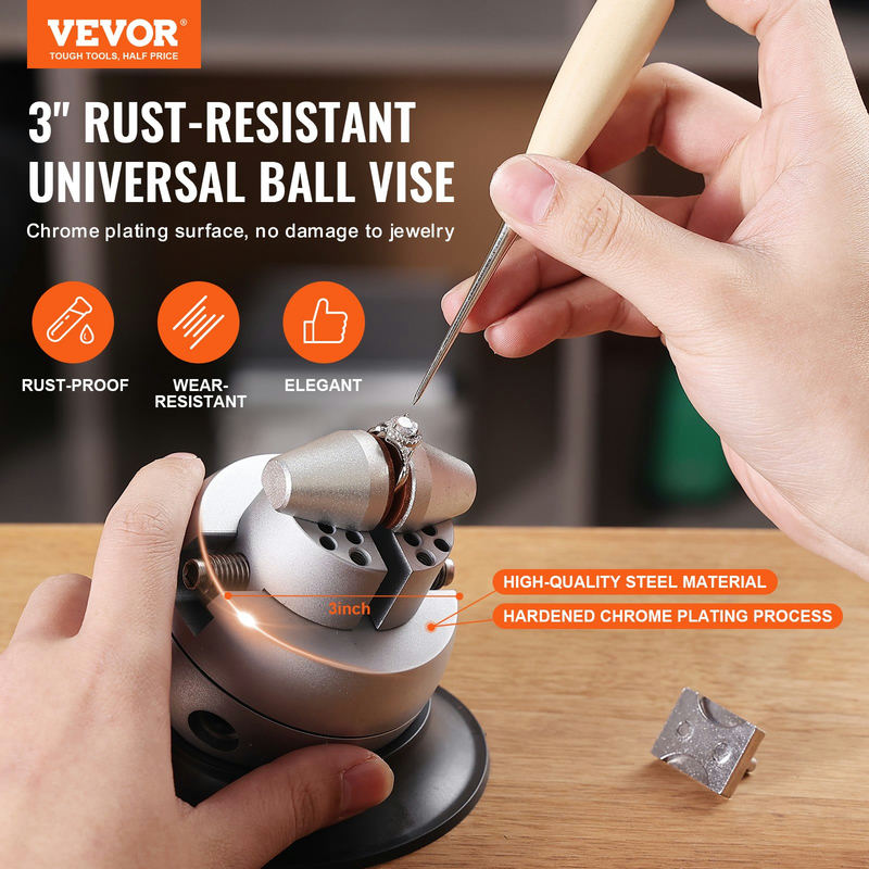 Lodīšu skrūvspīles, 7,6 cm gravēšanas iestatīšanas instruments, 360° rotācijas gravēšanas bloka skrūvspīles, 70