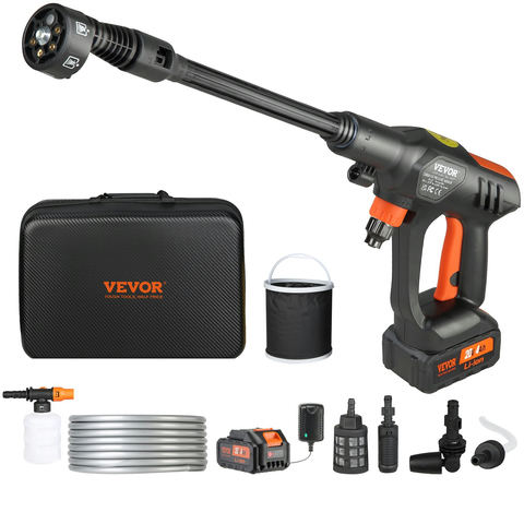Akumulatora augstspiediena mazgātājs 652 PSI, 1.1 GPM, 21V, 4.0Ah, XS-003