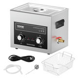 VEVOR 10L ultraskaņas tīrītājs ar sildītāju, taimeri un grozu, 240W, modelis TH-40AXN