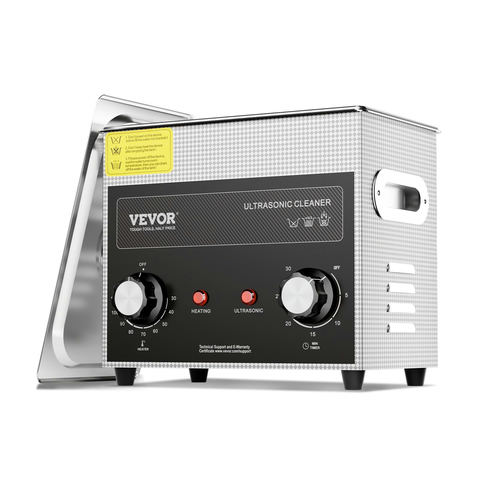 VEVOR 3L ultraskaņas tīrītājs ar sildītāju, taimeri un grozu, 120W, modelis KZ-S3