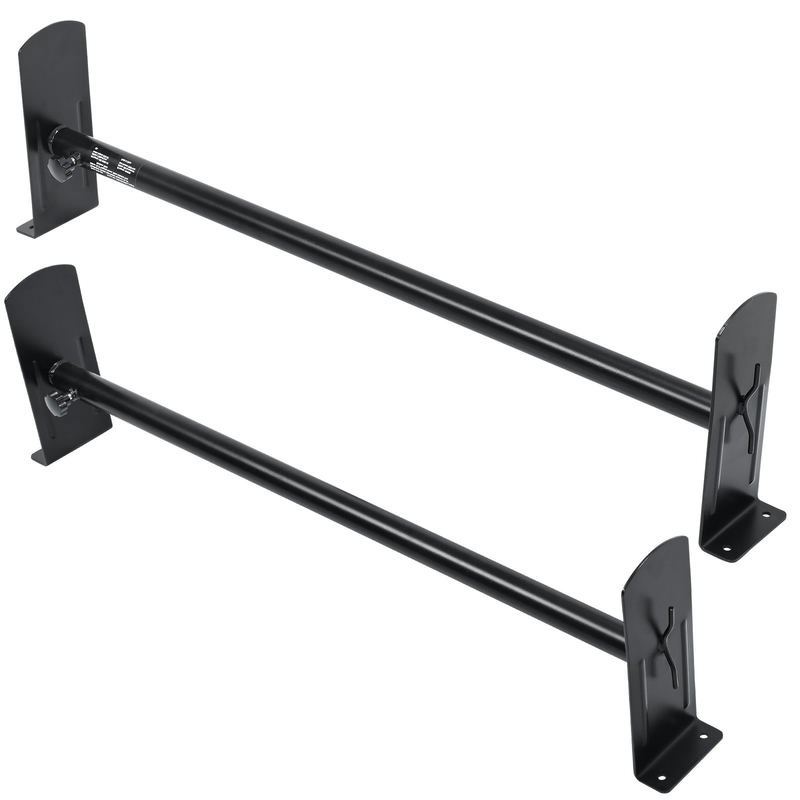 Furgona jumta kāpņu bagāžnieks, 2 stieņu Alloy Steel, 227 kg, regulējams 910-1330 mm