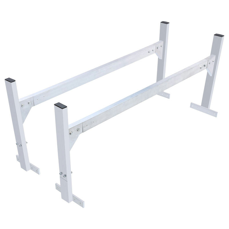 Furgona jumta kāpņu bagāžnieks, 2 stieņi, alumīnija sakausējums, 181 kg