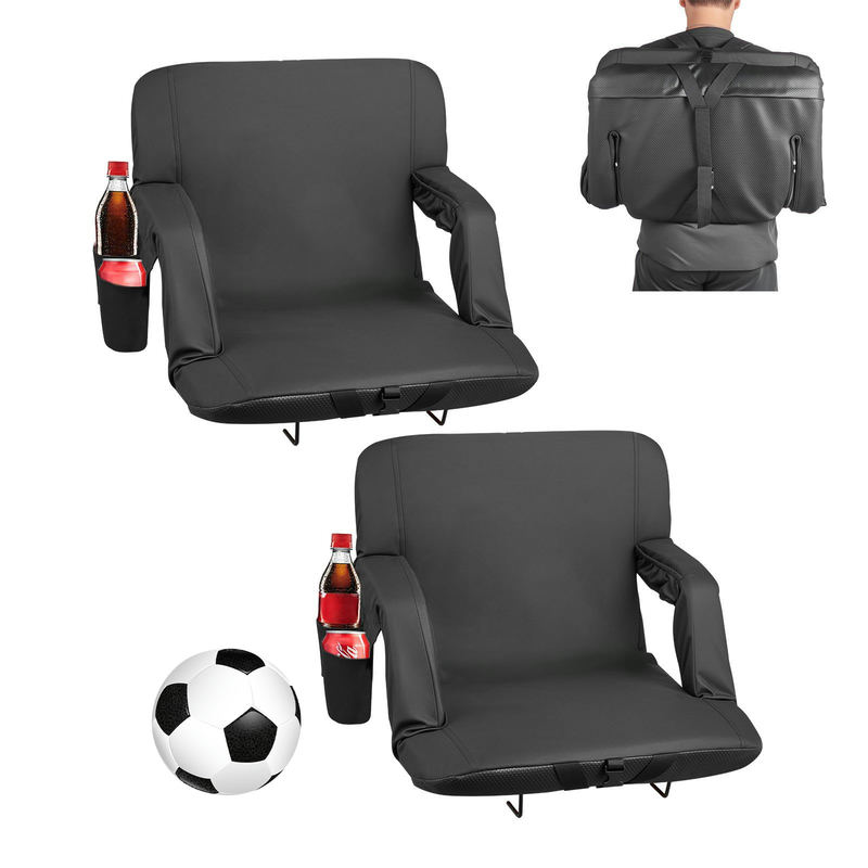 Stadiona krēsls BL-A0134F, melns, 23 collas