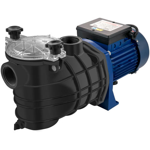 VEVOR 750 W baseina sūknis, 15000 l/h, 1 HP, ar sietiņa grozu, HCP750