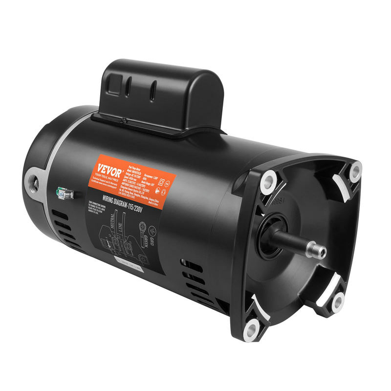 Baseina sūkņa motors 1.5 HP, 56Y rāmis, 115V/230V, 3450 RPM