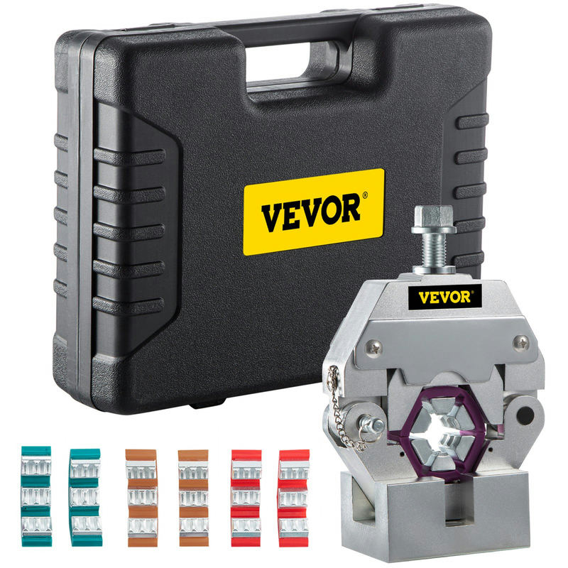 VEVOR 71550 manuāls hidrauliskais šļūteņu presēšanas instruments ar 4 matricām